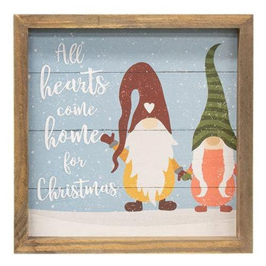 All Hearts Come Home Gnome Slat Frame - The Fox Decor